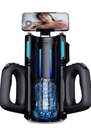 Dispositivo de prazer de 12 cm para homens, velocidade máxima de impulso 700 vezes/minuto Dispositivo de prazer de 12 cm de comprimento para homens com um máximo de 1 bonita boneca verdadeira