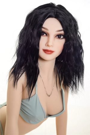 155cm TPE Echte Puppe Irontech Schwarzes lockiges Haar Lebensgroße Sexpuppe-155cm tpe irontech puppe schwarzes lockiges haar 1 schöne echte puppe