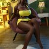 158cm I-Cup Ebony Sexpuppe Allyson Irontech Doll Schwarze TPE Sexy Puppe zu verkaufen-158cm i cup allyson irontech black tpe sexy puppe 4 schöne echte puppe