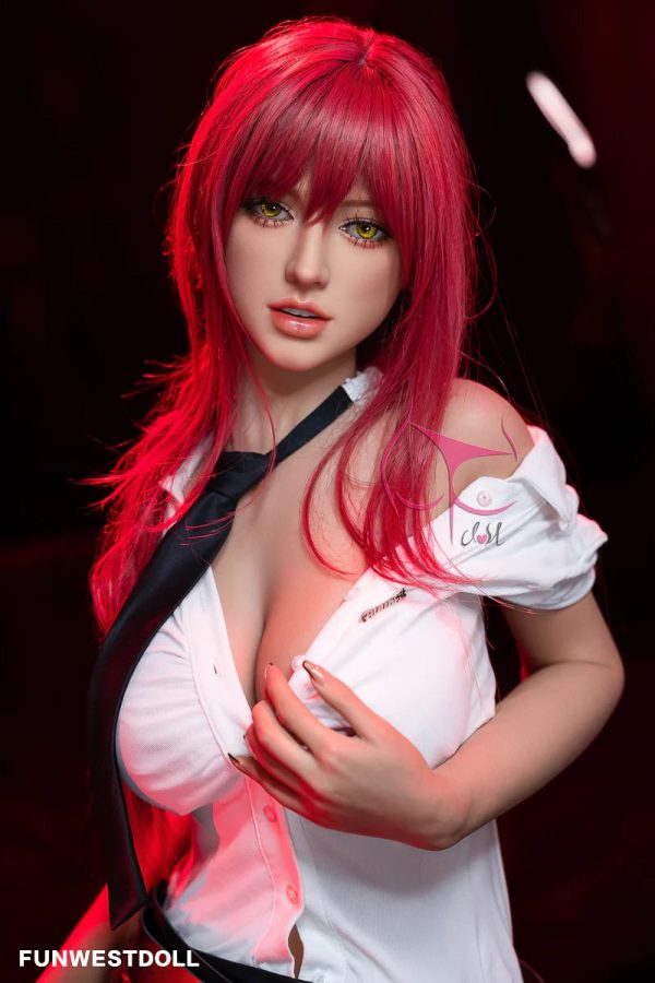Boneca real ruiva de 162 cm de altura Boneca Funwest jovem sexy peituda boneca sexual Chloe-funwest boneca 162cm ruiva jovem sexy peituda 13 linda boneca real