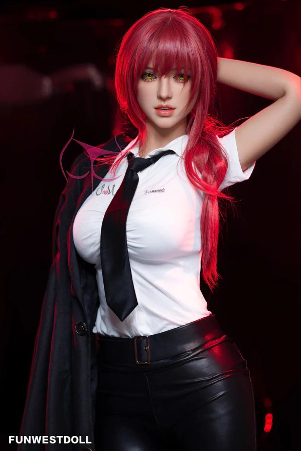 Boneca ruiva de 162 cm de altura boneca real Funwest Doll jovem sexy peituda boneca sexual Chloe-funwest boneca 162cm ruiva jovem sexy peituda 8 linda boneca real