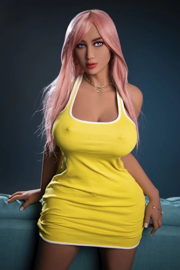 167 cm TPE bambola dell'amore con capelli rosa e seni grandi, occhi grandi bambola dell'amore con capelli rosa e seni grandi 167 cm 1 bella bambola reale