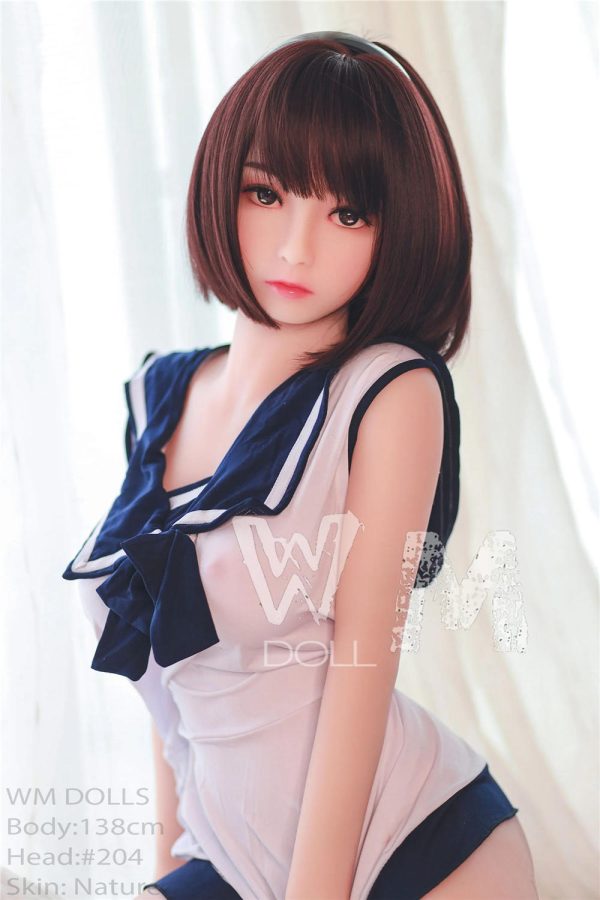 145 cm cute little life-size sex doll, japanese teen love doll WM DOLL Amani-145cm japanese love dolls wm sex doll teen 1 beautiful real doll