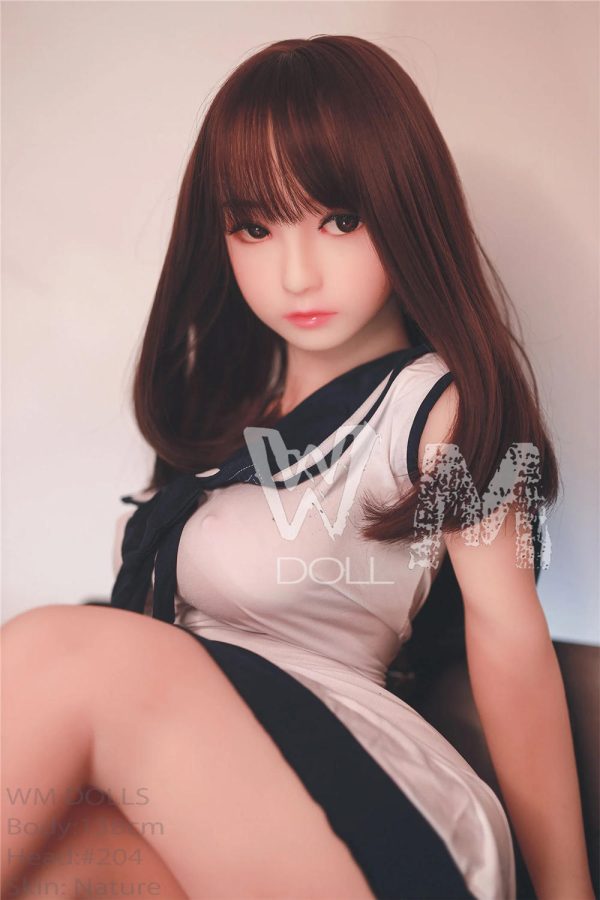 145 cm cute little life-size sex doll, japanese teen love doll WM DOLL Amani-145cm japanese love dolls wm sex doll teen 8 beautiful real doll