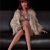 155 cm B-Cup TPE Shemale Sexpuppe Rotes Haar Transsexuelle Liebespuppe Irontech Penelope-155 cm tpe lovepuppen doll irontech 4 schöne echte puppe