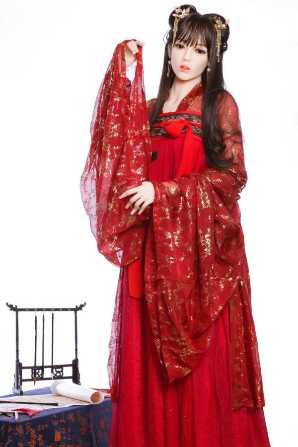176cm poupée d'amour chinoise TPE, costume cool petits seins poupée sexuelle AIBEI Allie-176 cm grandes poupées d'amour petite chinoise 3 belle vraie poupée