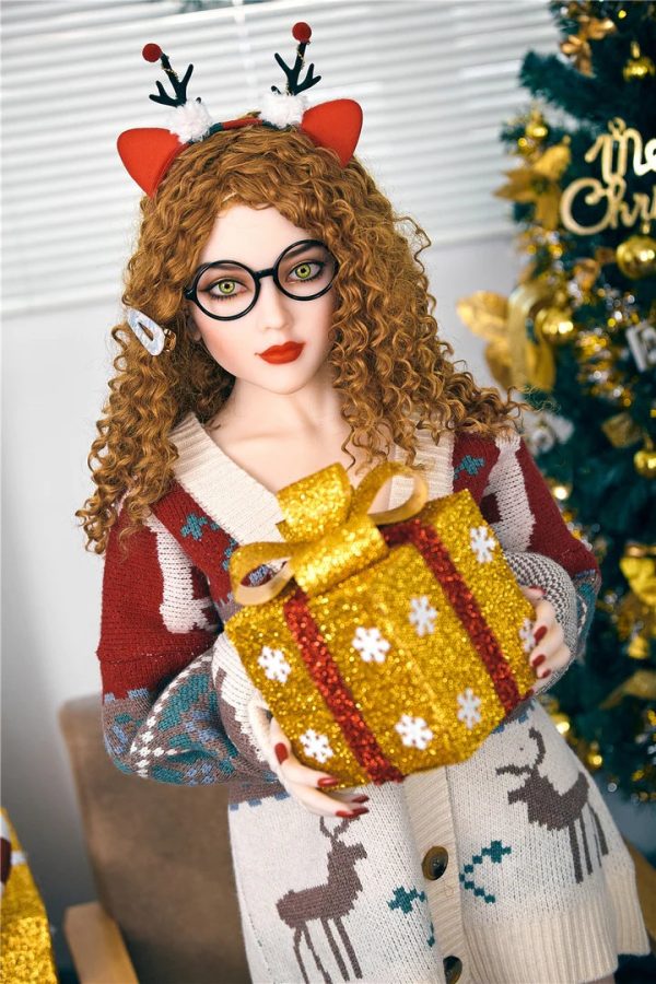Teen sex doll, 150 cm B Cup petits seins cheveux bouclés poupée d'amour américaine Irontech Nyomi-b cup petites poupées d'amour 150cm poitrine 1 belle vraie poupée