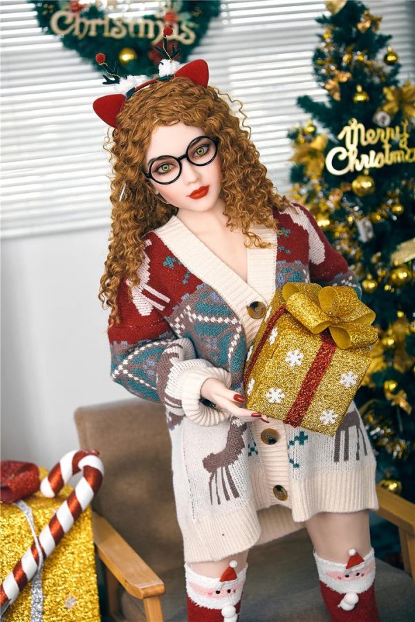Teen sex doll, 150 cm B Cup petits seins cheveux bouclés poupée d'amour américaine Irontech Nyomi-b cup petites poupées d'amour 150cm poitrine 2 belle vraie poupée