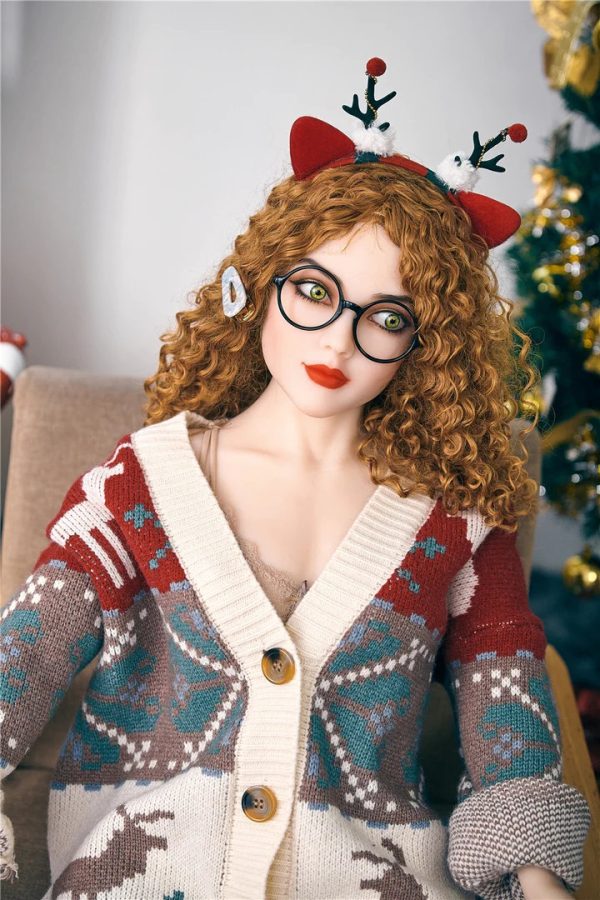 Teen sex doll, 150 cm B Cup petits seins cheveux bouclés poupée d'amour américaine Irontech Nyomi-b cup petites poupées d'amour 150cm poitrine 5 belle vraie poupée