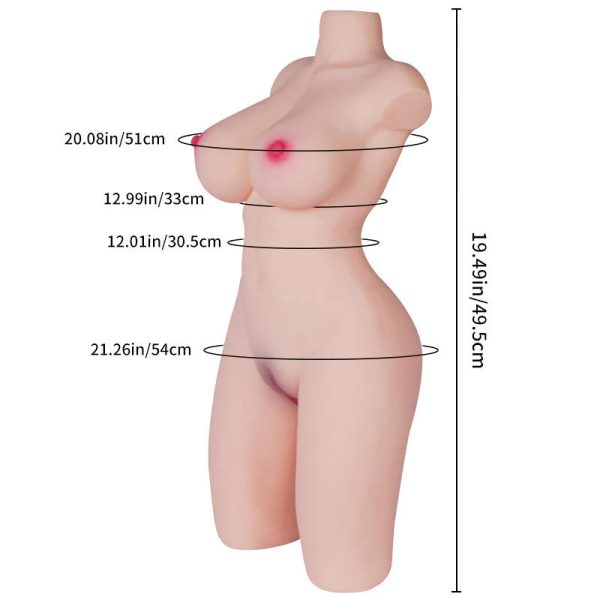tantaly realistico sottile piccola bambola del sesso torso 2