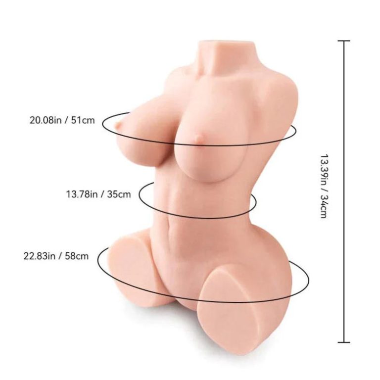torso di bambola del sesso indossabile con 9 3 libbre di peso 8